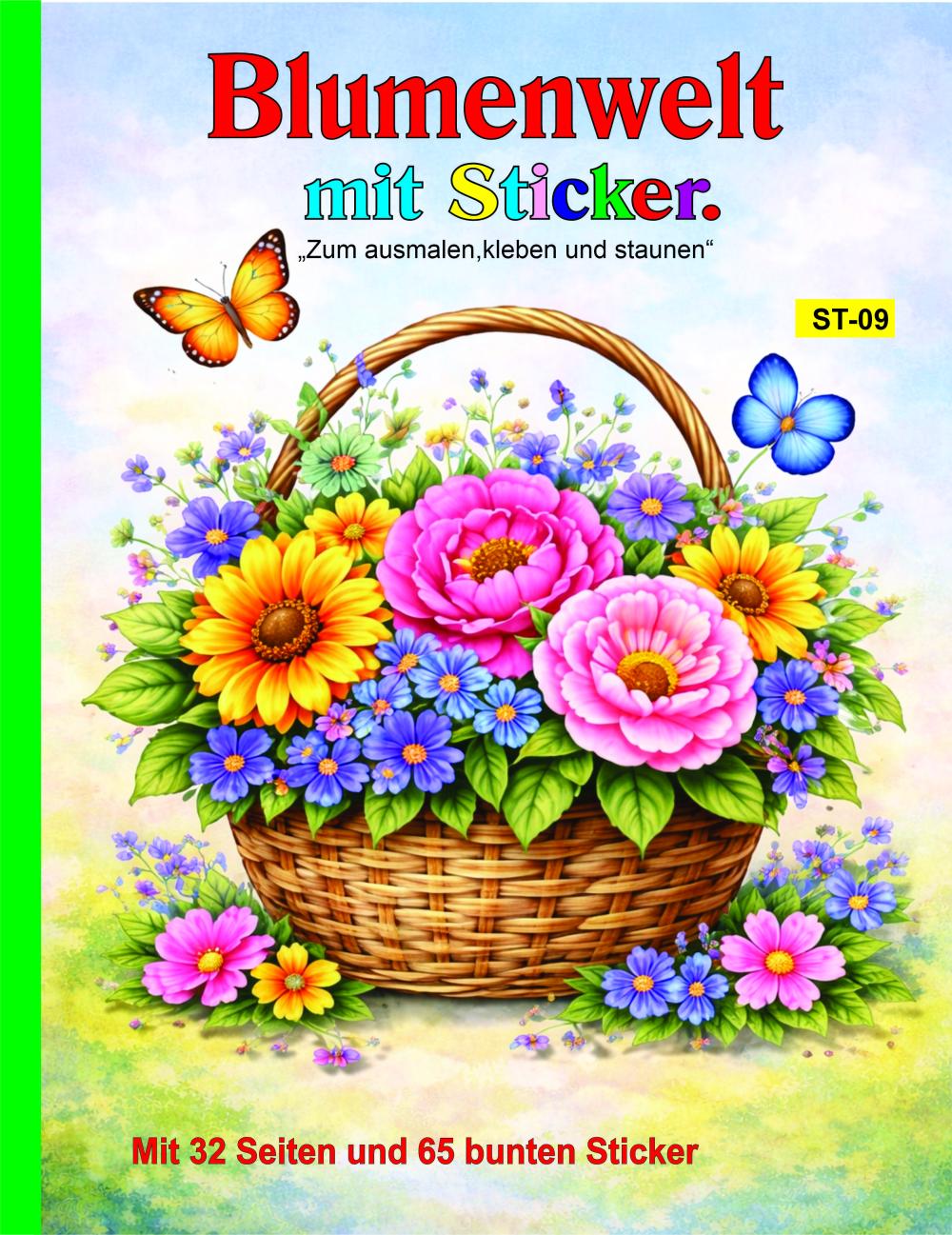 Blumenwelt mit Sticker